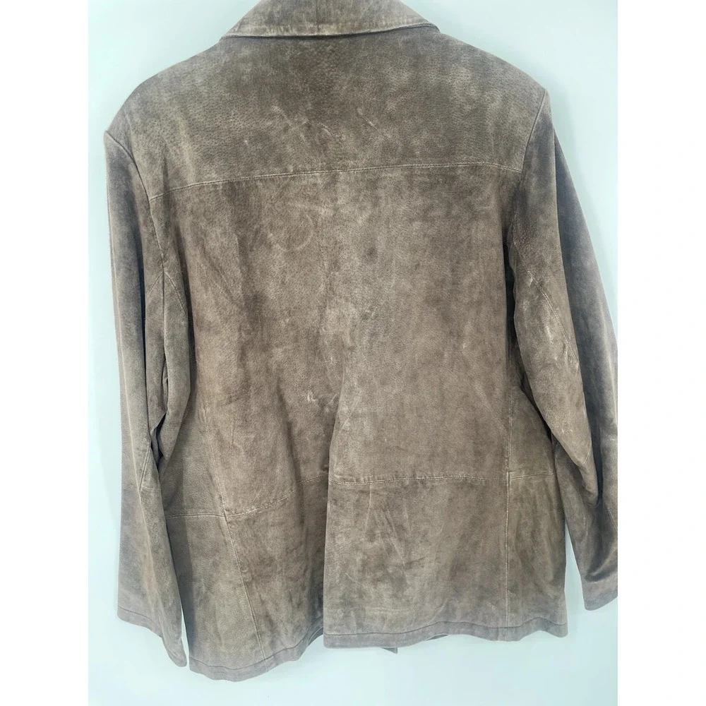 Jacket‎ Stan Herman Studio Brown Suede/100%Leather 100% Polyster Lining Size L